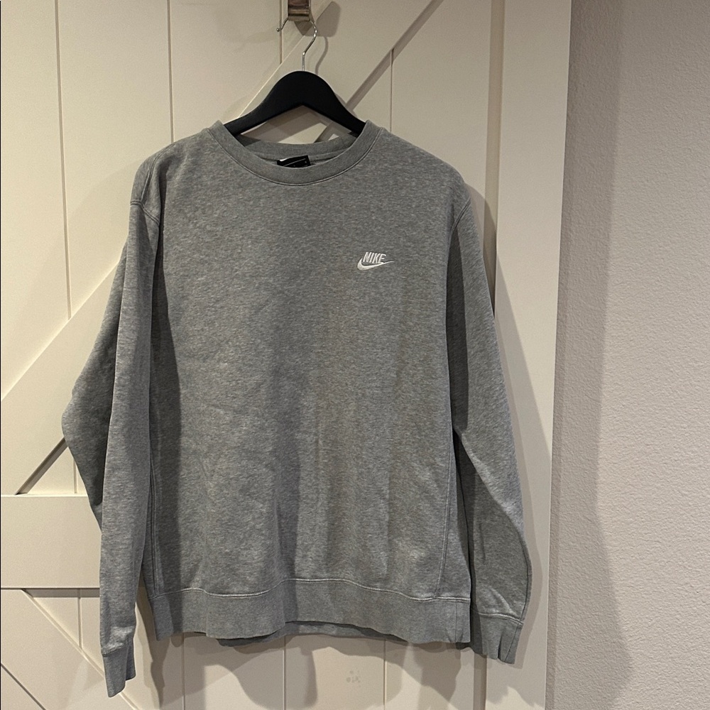 Nike Heather Gray Crewneck Sweatshirt